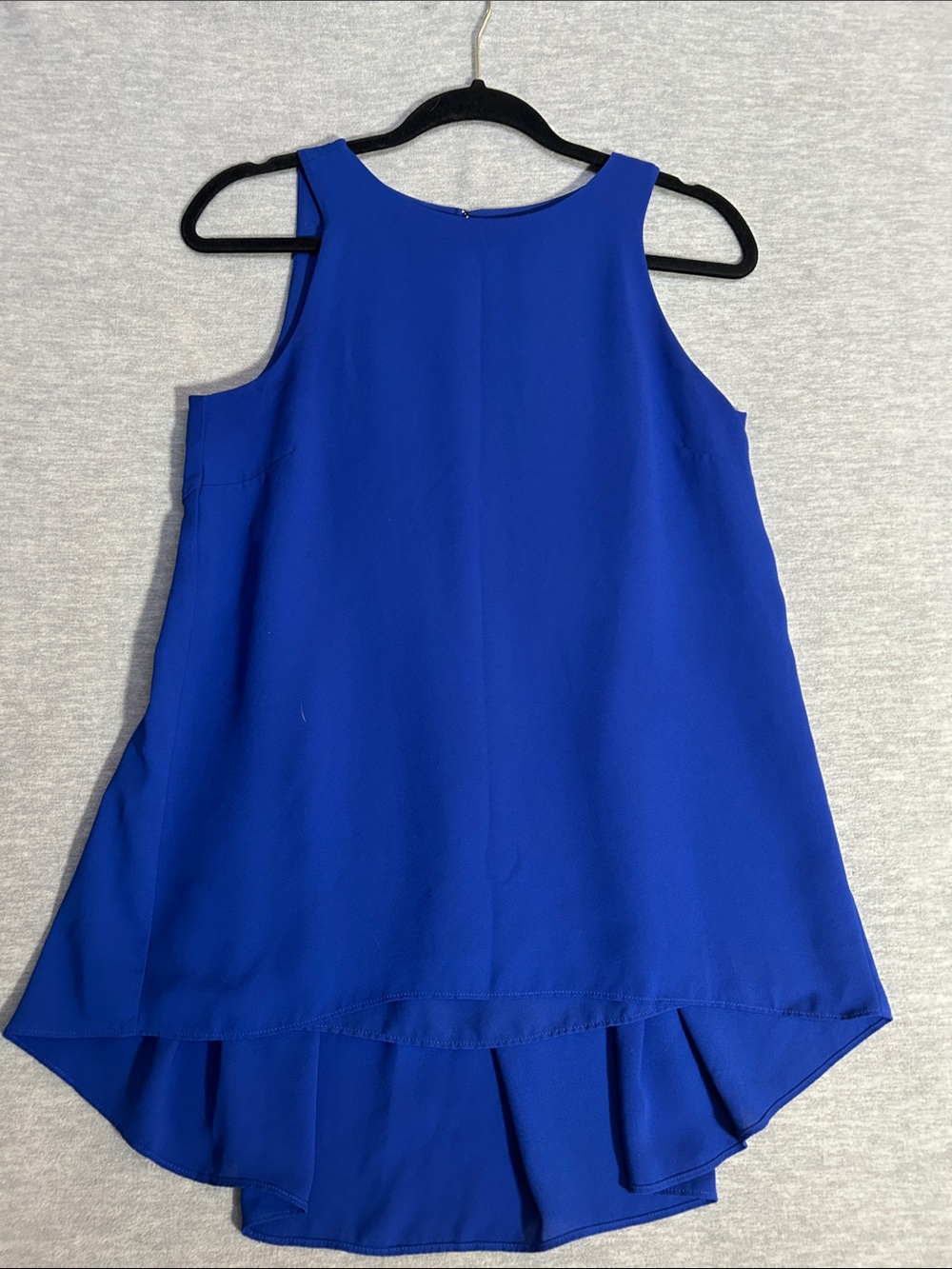 VINCE CAMUTO Oversized Semi Sheer Pleated Back Hi Lo Hem Fully Lined A LineTop